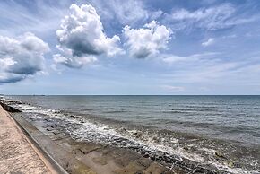 Balcony & Community Pool Deck: Condo in Galveston