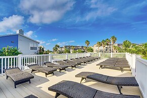 Balcony & Community Pool Deck: Condo in Galveston