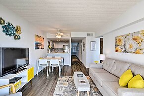 Bright Galveston Condo w/ Ocean View & Balcony!