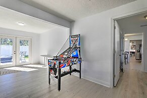 Chic Home w/ Fire Pit & Patio, Walk to Lake!