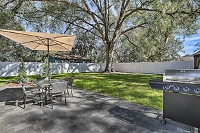 Chic Home w/ Fire Pit & Patio, Walk to Lake!