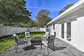 Chic Home w/ Fire Pit & Patio, Walk to Lake!