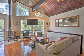 1 Mi to Lake Gregory: Mtn-view Cabin w/ Deck