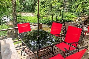 'the Mill River Cabin w/ Fireplace & River View!