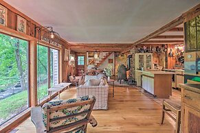 'the Mill River Cabin w/ Fireplace & River View!