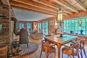 'the Mill River Cabin w/ Fireplace & River View!