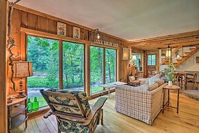 'the Mill River Cabin w/ Fireplace & River View!