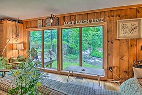 'the Mill River Cabin w/ Fireplace & River View!