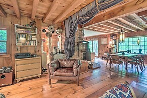 'the Mill River Cabin w/ Fireplace & River View!