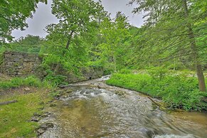 'the Mill River Cabin w/ Fireplace & River View!
