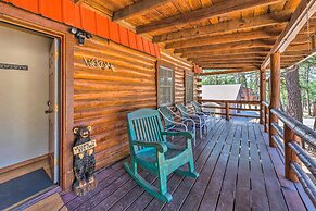 Rustic Ruidoso Log Cabin With Hot Tub & Deck!