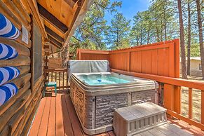 Rustic Ruidoso Log Cabin With Hot Tub & Deck!