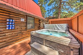 Rustic Ruidoso Log Cabin With Hot Tub & Deck!