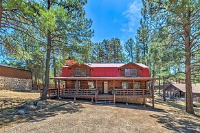 Rustic Ruidoso Log Cabin With Hot Tub & Deck!