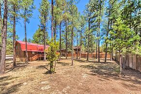 Rustic Ruidoso Log Cabin With Hot Tub & Deck!