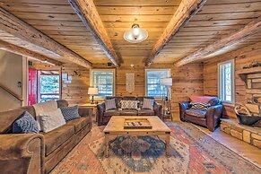 Rustic Ruidoso Log Cabin With Hot Tub & Deck!