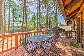 Rustic Ruidoso Log Cabin With Hot Tub & Deck!