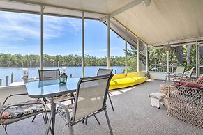Angler's Getaway: Riverfront Home w/ Boat Dock
