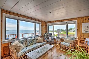 Deck & Beach Access: Waterfront Cape Cod Cottage