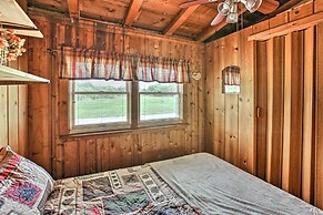 Rustic River View Cabin w/ Fire Pit, Games & Grill