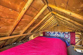 Rustic River View Cabin w/ Fire Pit, Games & Grill