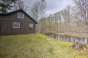 Rustic River View Cabin w/ Fire Pit, Games & Grill