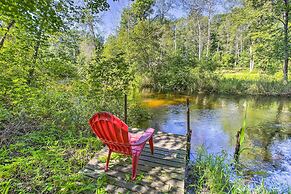 Little Manistee Riverfront Cabin w/ Fire Pit!