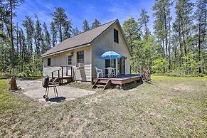 Secluded Irons Cabin w/ 5-acre Yard, Deck, Grill!