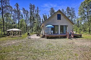 Secluded Irons Cabin w/ 5-acre Yard, Deck, Grill!