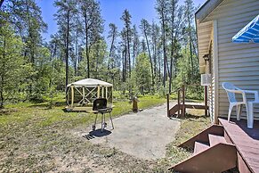 Secluded Irons Cabin w/ 5-acre Yard, Deck, Grill!