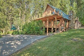 Alpine Adventures: Cozy Log Cabin w/ Deck & Views!