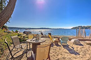 Gig Harbor House w/ Private Beach + Views!