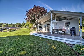 Benton Harbor Lake House w/ Dock & Fire Pit!