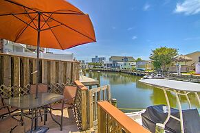 Deck w/ Canal Access: Ocean City Townhome