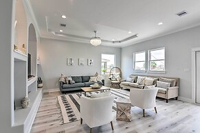 Walk to Beach: Chic Crystal Beach Escape w/ Deck!