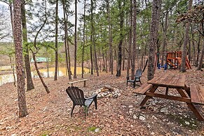 Broken Bow Log Cabin w/ Fire Pit, Pond, & Deck!