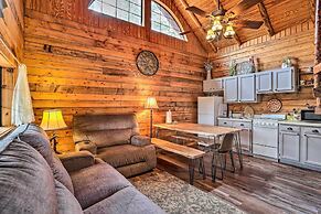Broken Bow Log Cabin w/ Fire Pit, Pond, & Deck!