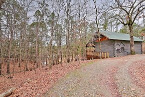 Broken Bow Log Cabin w/ Fire Pit, Pond, & Deck!