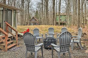 Walk to Locust Lake: Poconos Vacation Home!