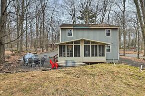 Walk to Locust Lake: Poconos Vacation Home!