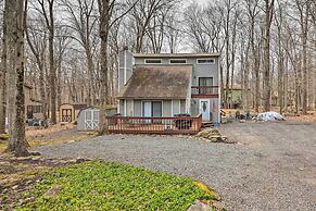 Walk to Locust Lake: Poconos Vacation Home!