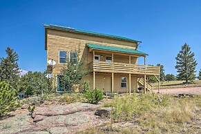 4 Acres & Mtn Views: Cabin w/ Deck in Florissant