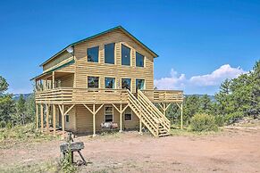4 Acres & Mtn Views: Cabin w/ Deck in Florissant