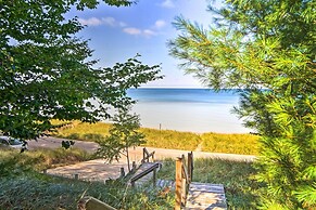 Forested Pentwater Vacation Rental - Walk to Beach
