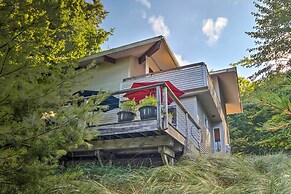 Forested Pentwater Vacation Rental - Walk to Beach