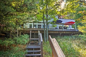 Forested Pentwater Vacation Rental - Walk to Beach