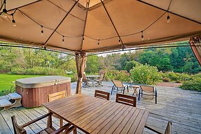 Log Cabin on the Wolf River w/ Private Hot Tub!