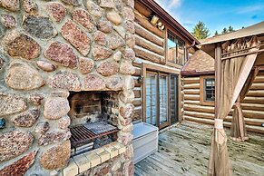 Log Cabin on the Wolf River w/ Private Hot Tub!