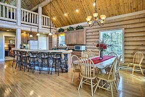 Secluded Log Cabin With Game Room & Forest Views!