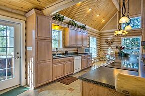 Secluded Log Cabin w/ Game Room & Forest Views